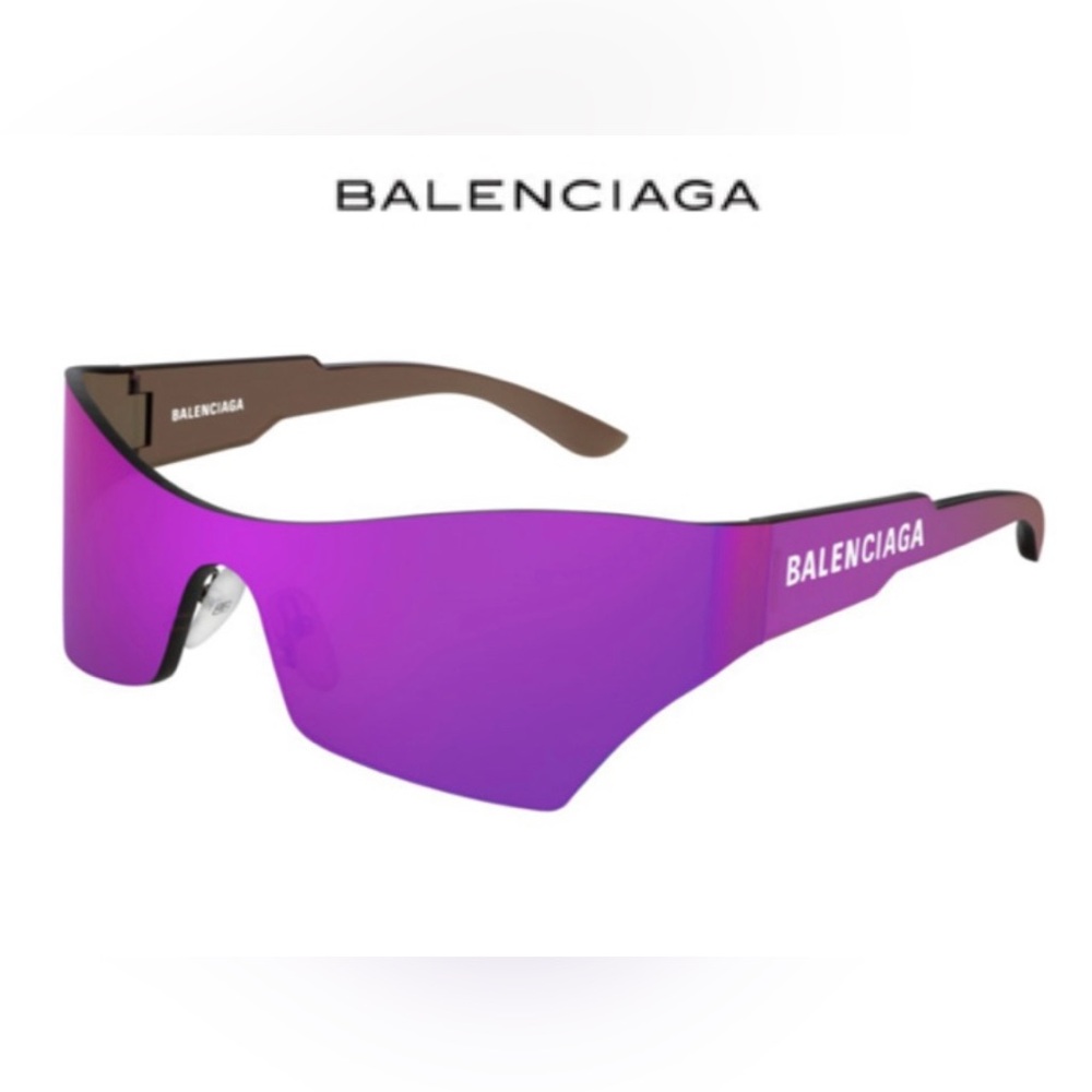 Balenciaga Violet Shield Sunglasses